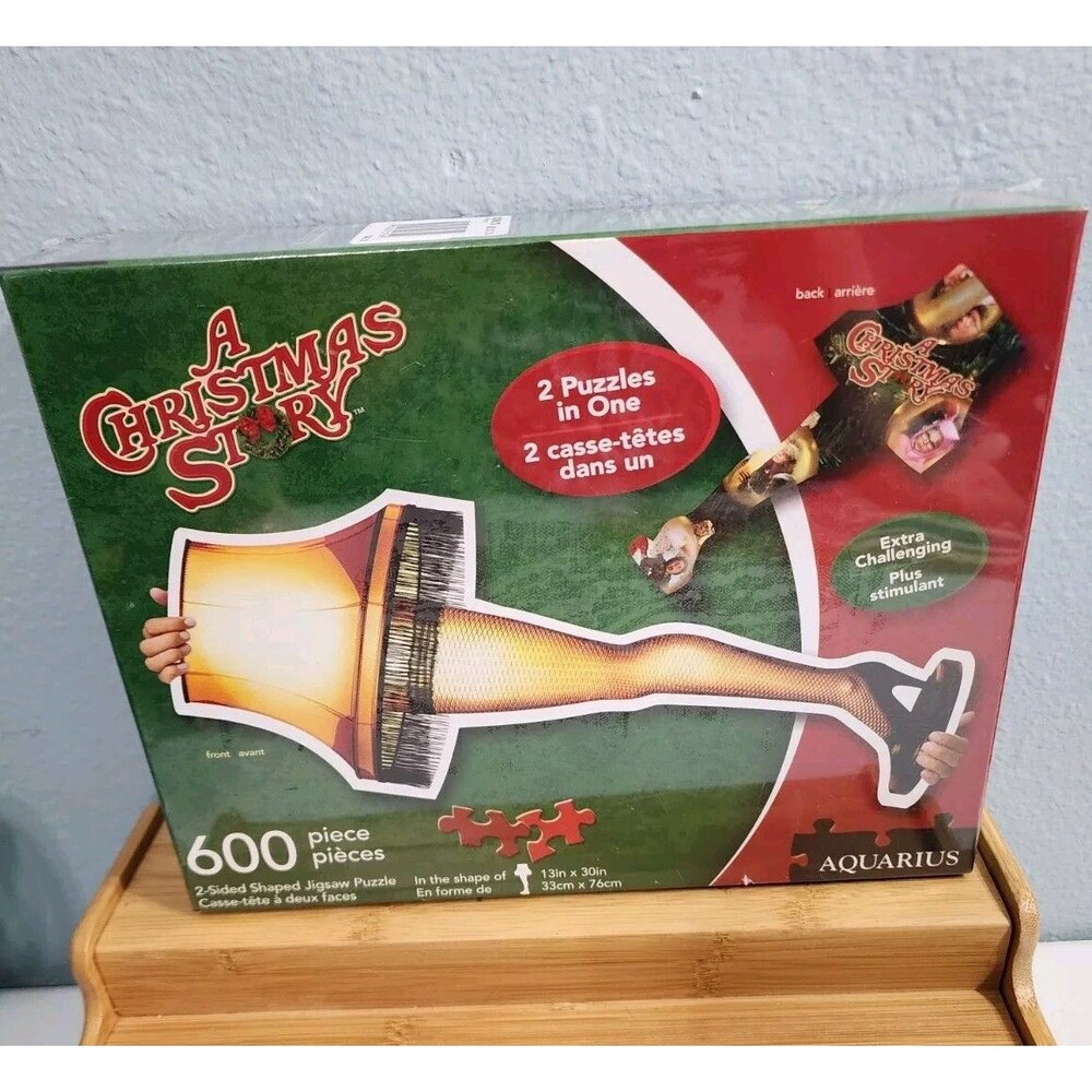 A Christmas Story Leg Lamp 2-Sided Die Cut Jigsaw Puzzle 600-Pieces New Sealed